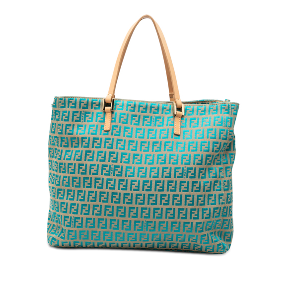 Fendi Handbags - Pre-Loved Fendi Zucchino Canvas Tote